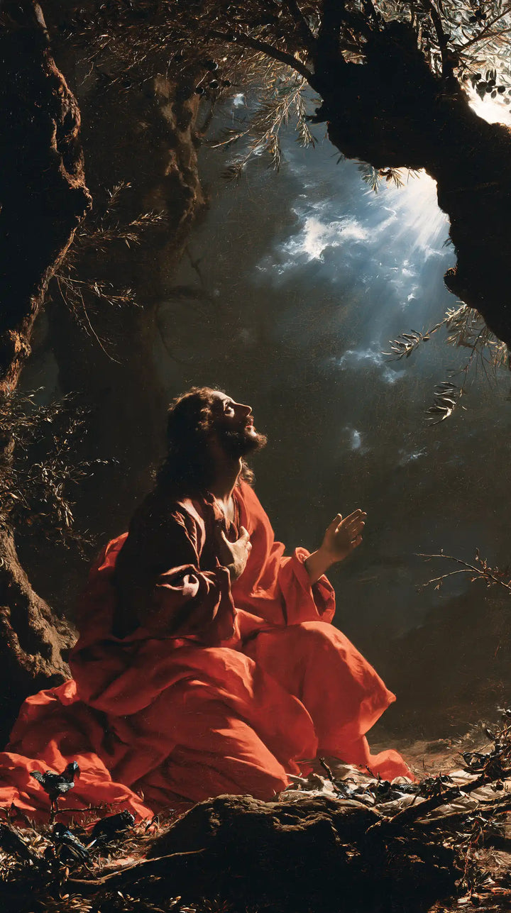Jesus in Gethsemane - Theatrical Baroque · Portrait n° 3