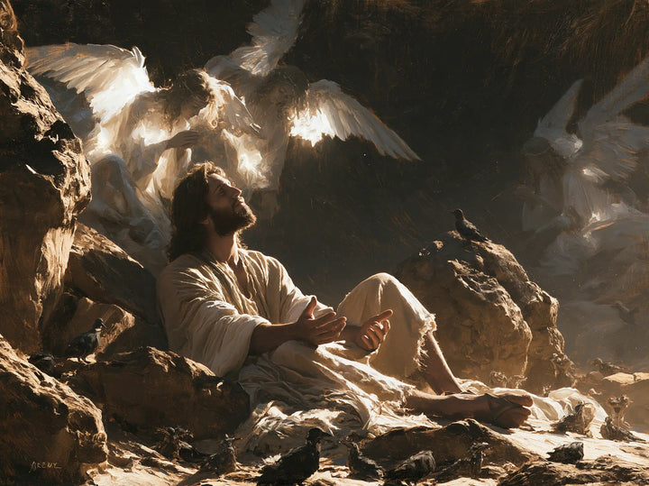 Jesus in the Desert - Angels After the Temptation · Landscape n° 11