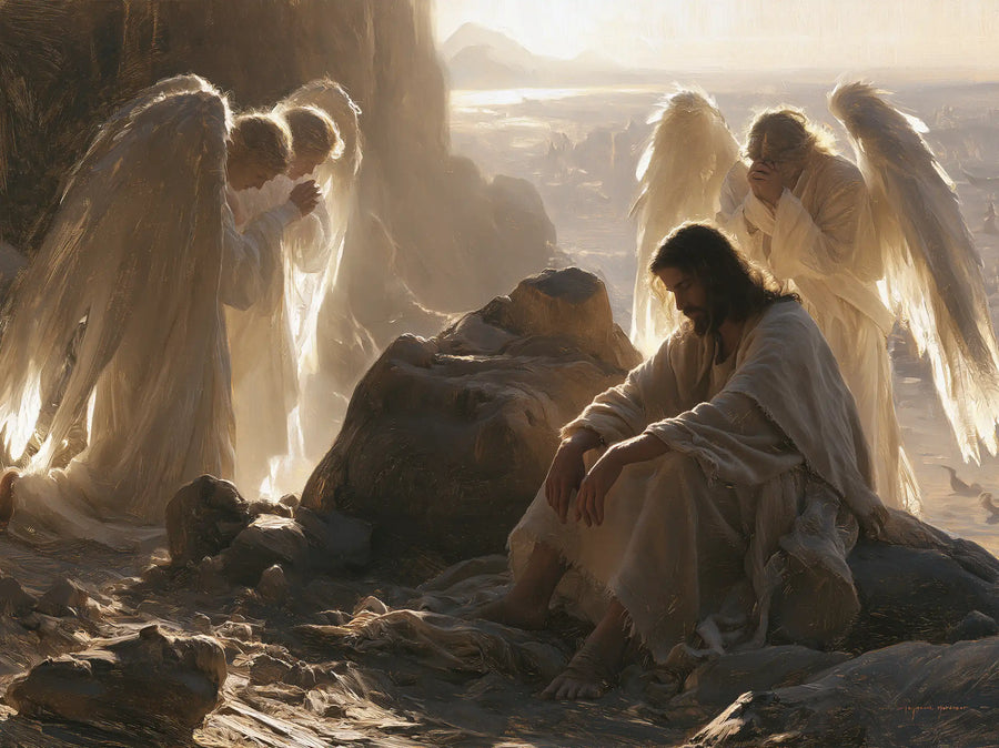 Jesus in the Desert - Angels After the Temptation · Landscape n° 13