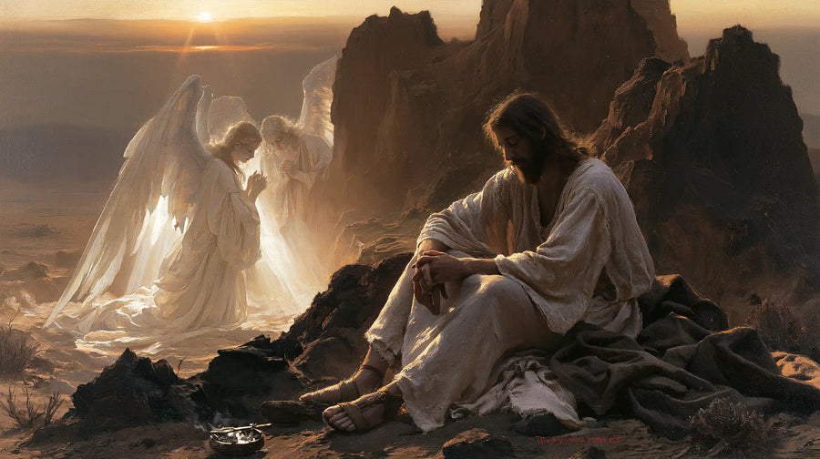 Jesus in the Desert - Angels After the Temptation · Landscape n° 17