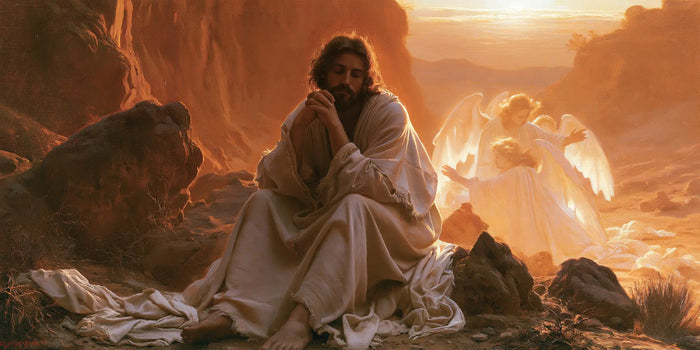 Jesus in the Desert — Prayer in the Glowing Gorge