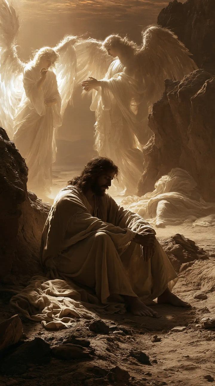 Jesus in the Desert - Angels After the Temptation · Portrait n° 7