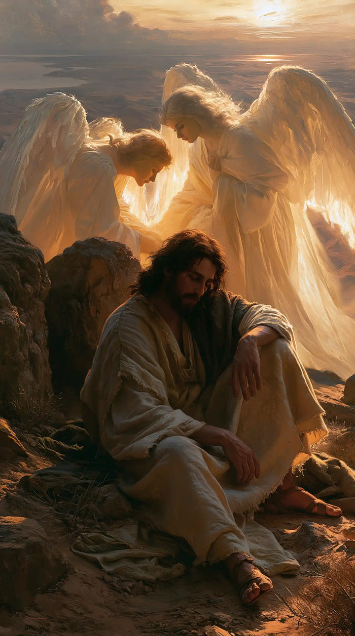Jesus in the Desert - Angels After the Temptation · Portrait n° 14