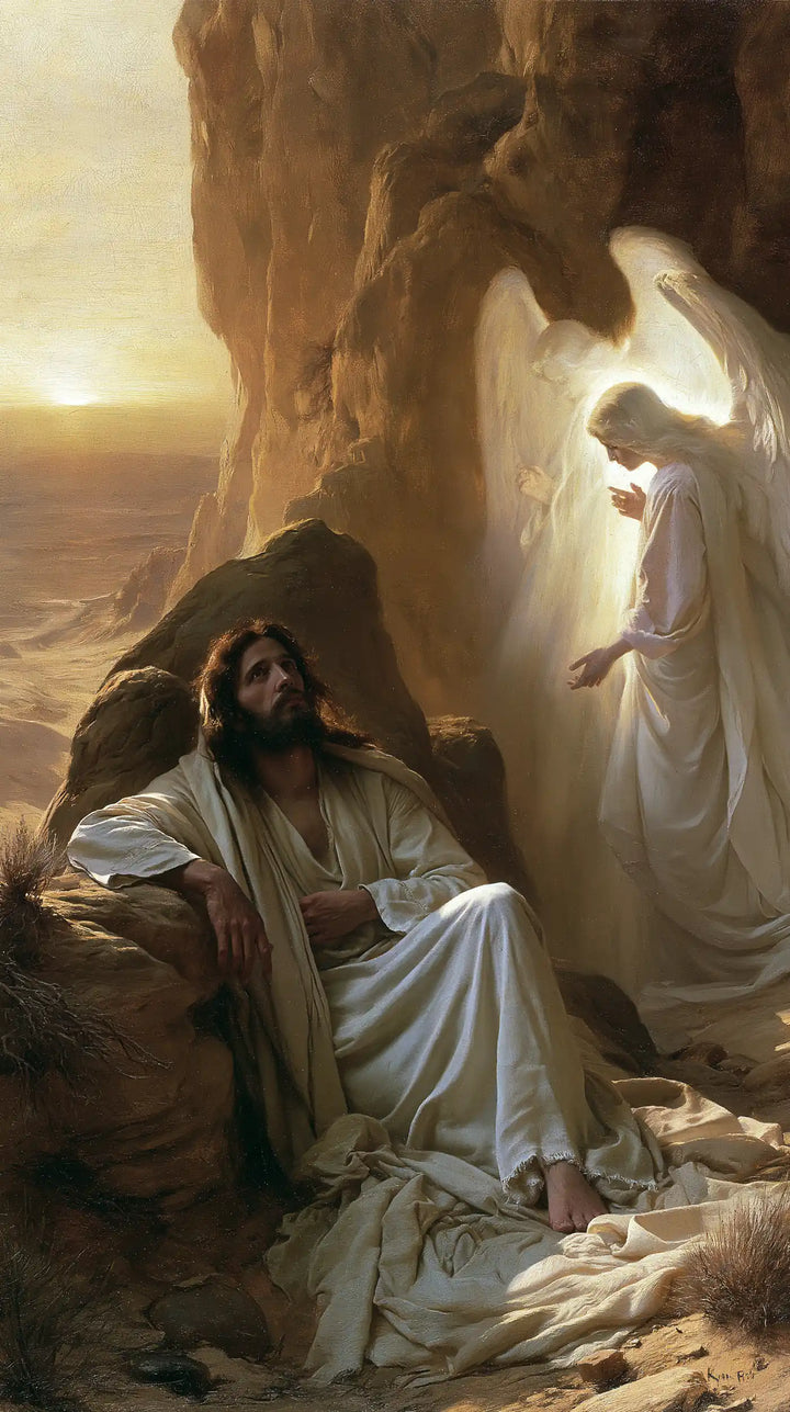 Jesus in the Desert - Angels After the Temptation · Portrait n° 24