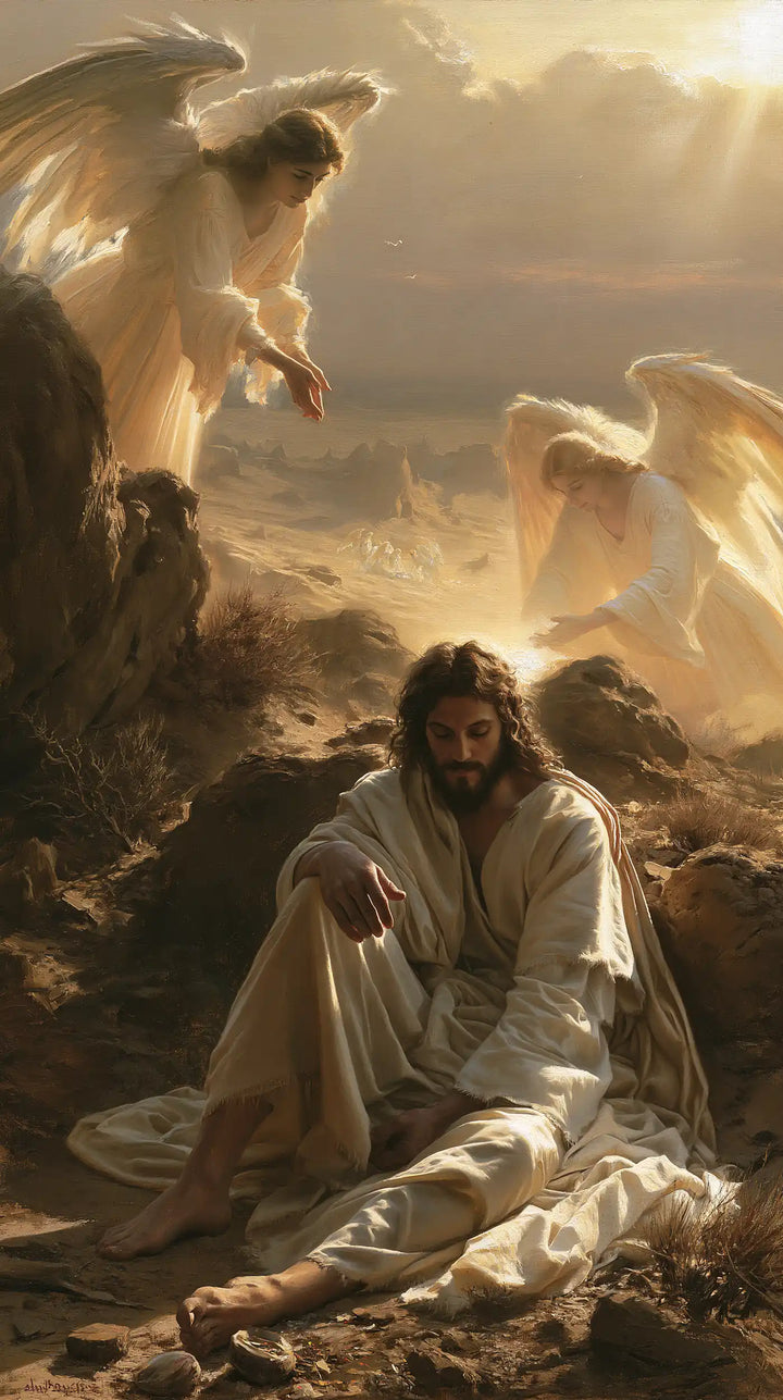 Jesus in the Desert - Angels After the Temptation · Portrait n° 25
