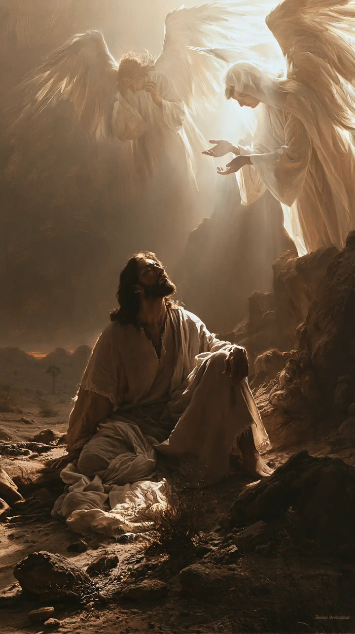 Jesus in the Desert - Angels After the Temptation · Portrait n° 26