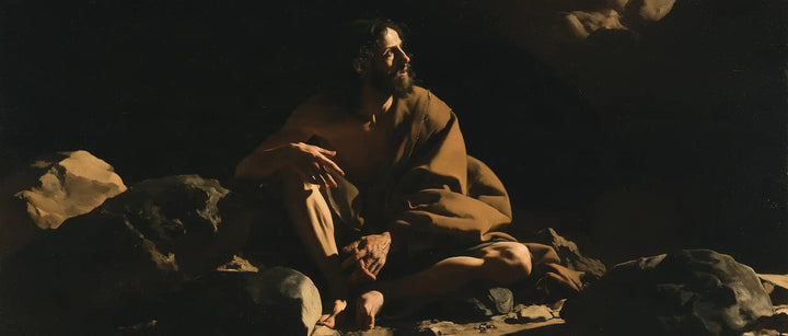 Jesus in the Desert - Caravaggio Tenebrism · Landscape n° 21