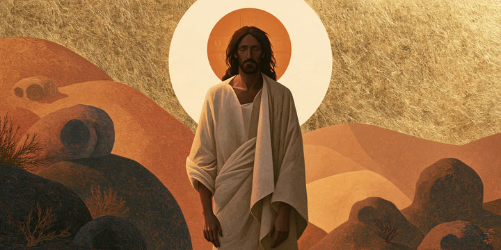 Jesus in the Desert — The Face in the Double Halo