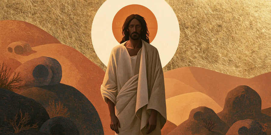 Jesus in the Desert - Contemporary Byzantine · Landscape n° 18