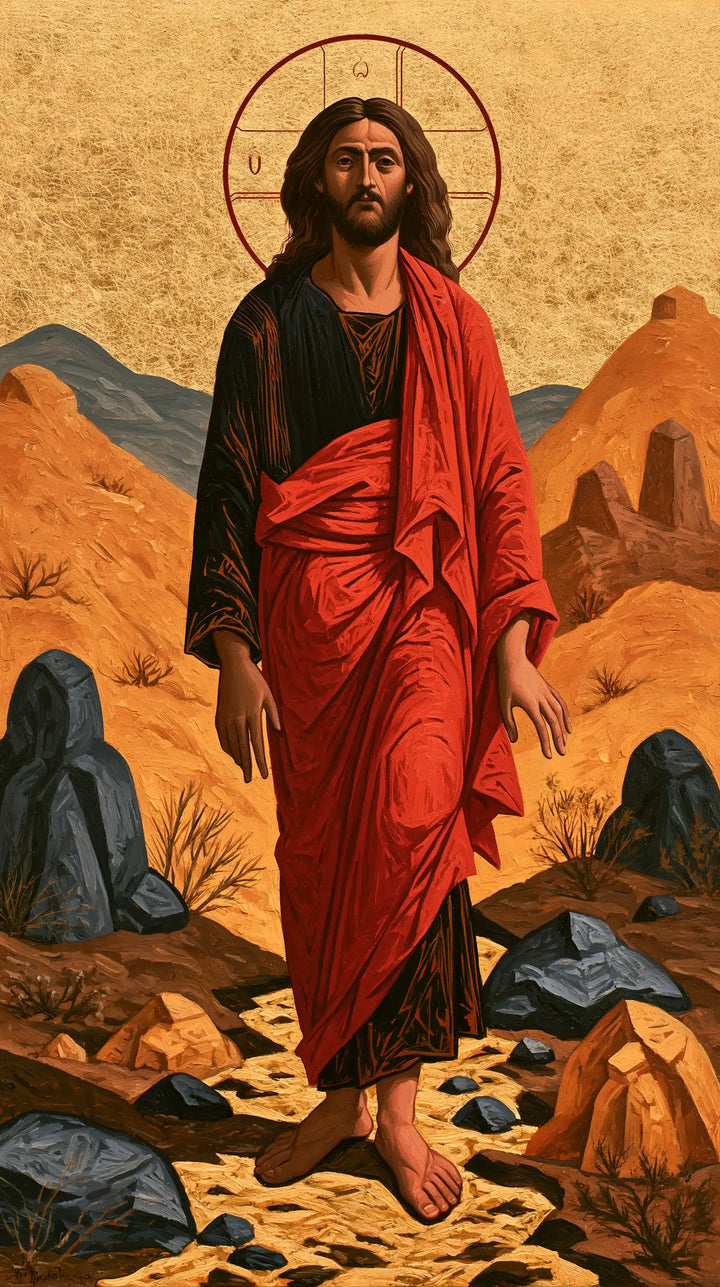 Jesus in the Desert - Contemporary Byzantine · Portrait n° 12