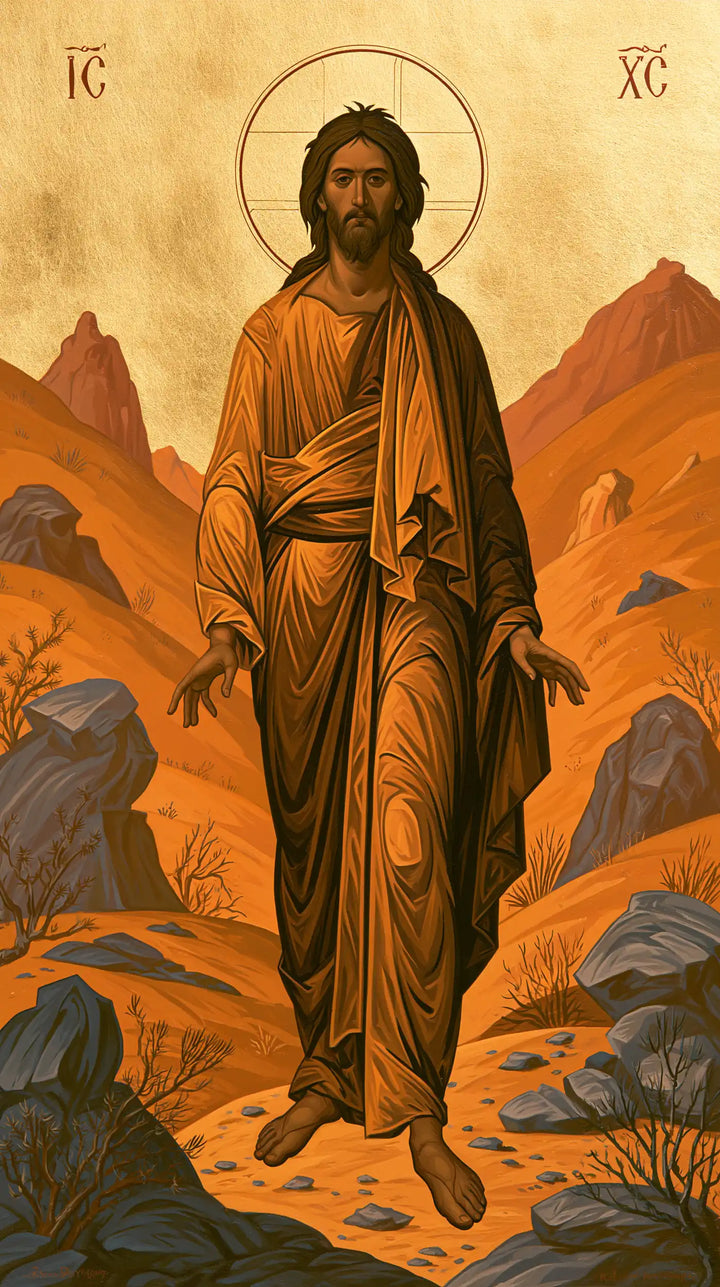 Jesus in the Desert - Contemporary Byzantine · Portrait n° 14