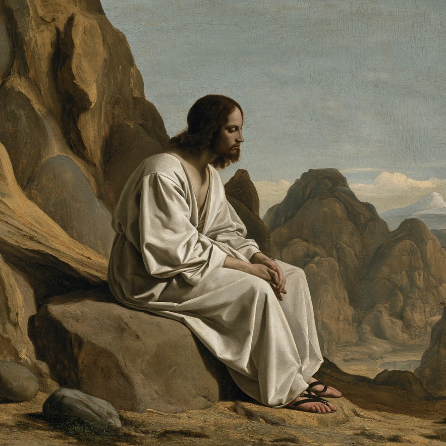 Jesus in the Desert - Florentine Renaissance · Square n° 2