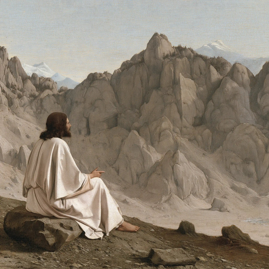 Jesus in the Desert - Florentine Renaissance · Square n° 4