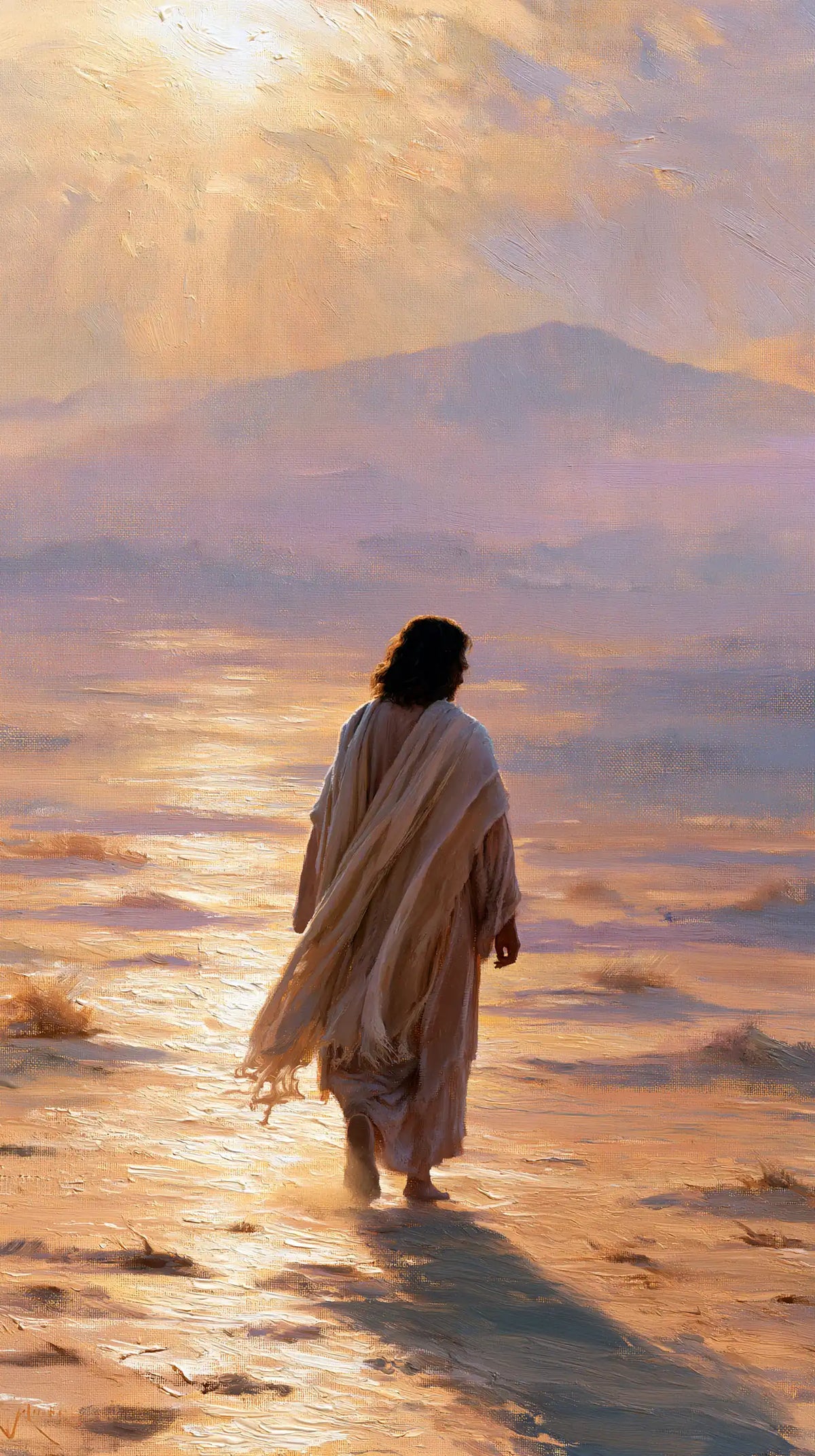Jesus in the Desert — The Step in the Valley of Rose and Gold