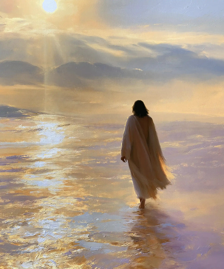 Jesus in the Desert — The Traveller in Reflections of the Open Sky