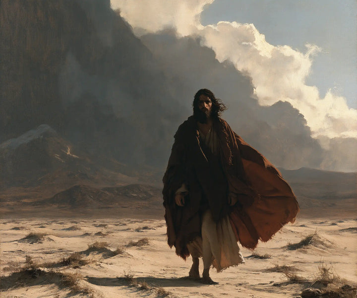 Jesus in the Desert - The Inner Struggle · Landscape n° 2