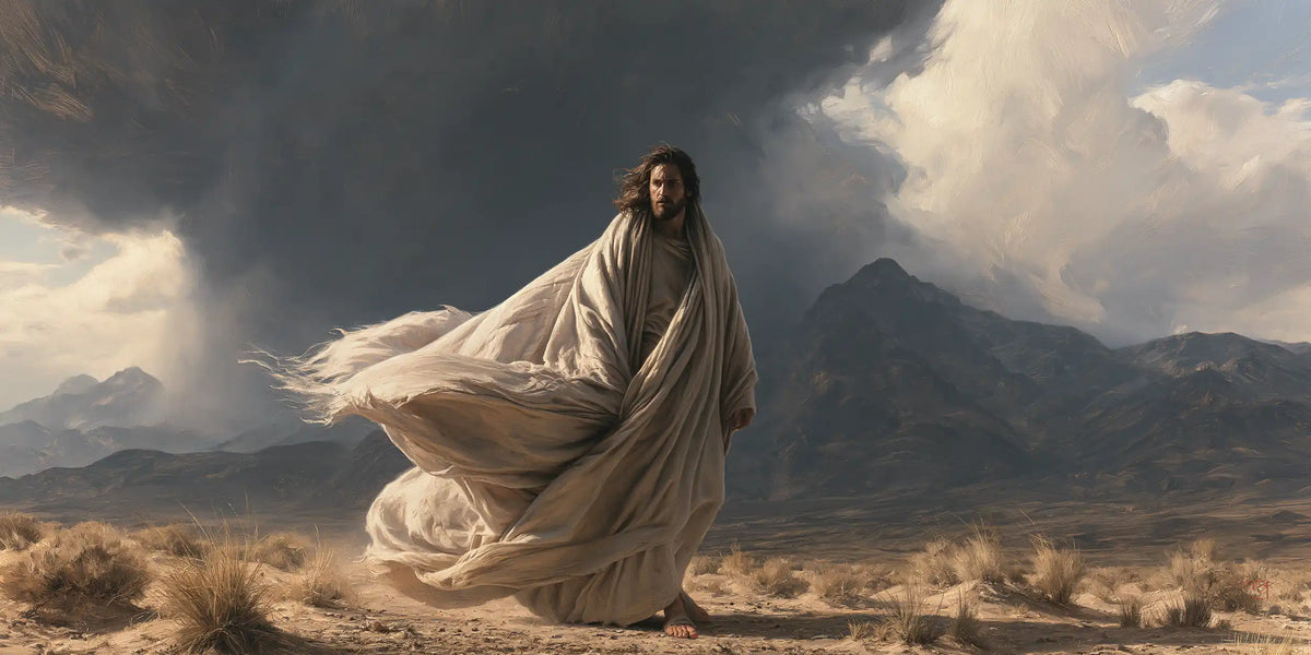 Jesus in the Desert - The Inner Struggle · Landscape n° 18