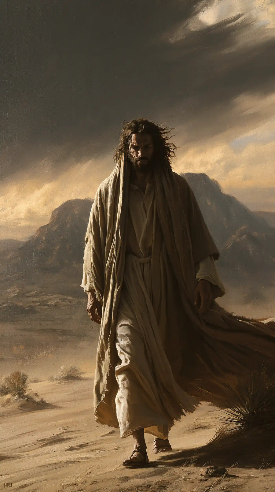 Jesus in the Desert - The Inner Struggle · Portrait n° 2