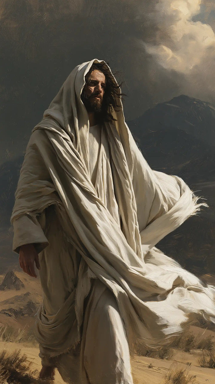 Jesus in the Desert — The Shelter of White Folds