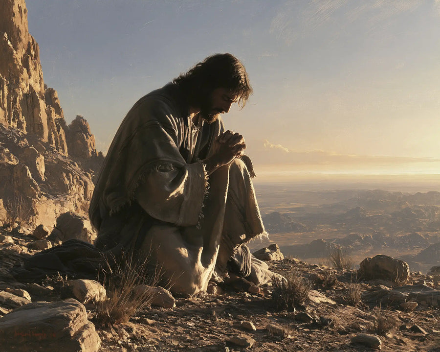 Jesus in the Desert - Jesus in Prayer · Landscape n° 6