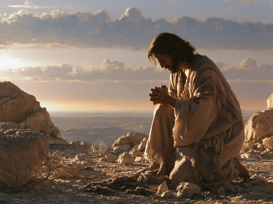 Jesus in the Desert - Jesus in Prayer · Landscape n° 9
