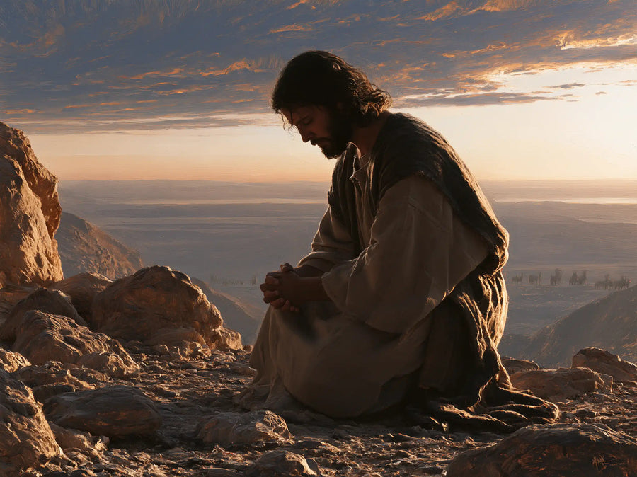 Jesus in the Desert - Jesus in Prayer · Landscape n° 11
