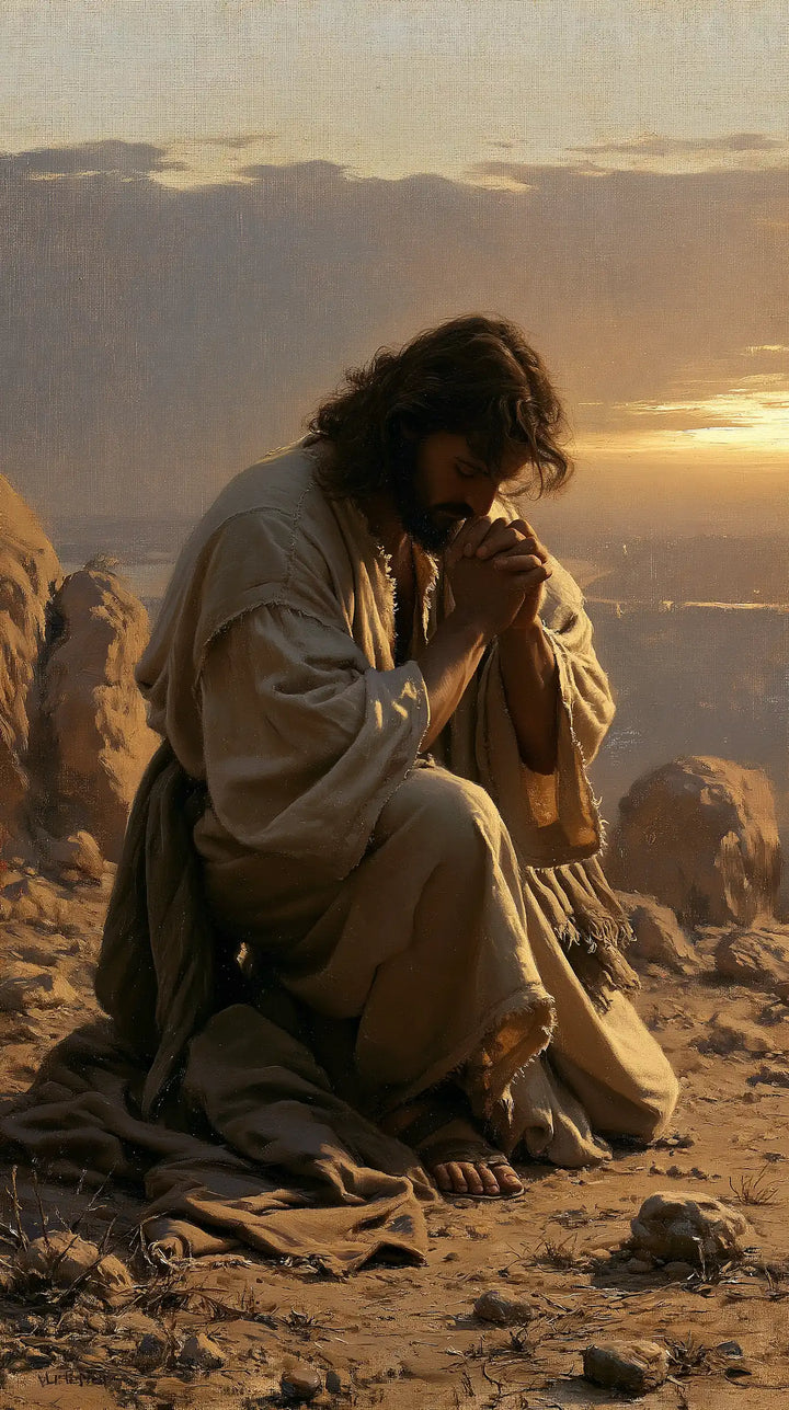 Jesus in the Desert - Jesus in Prayer · Portrait n° 10