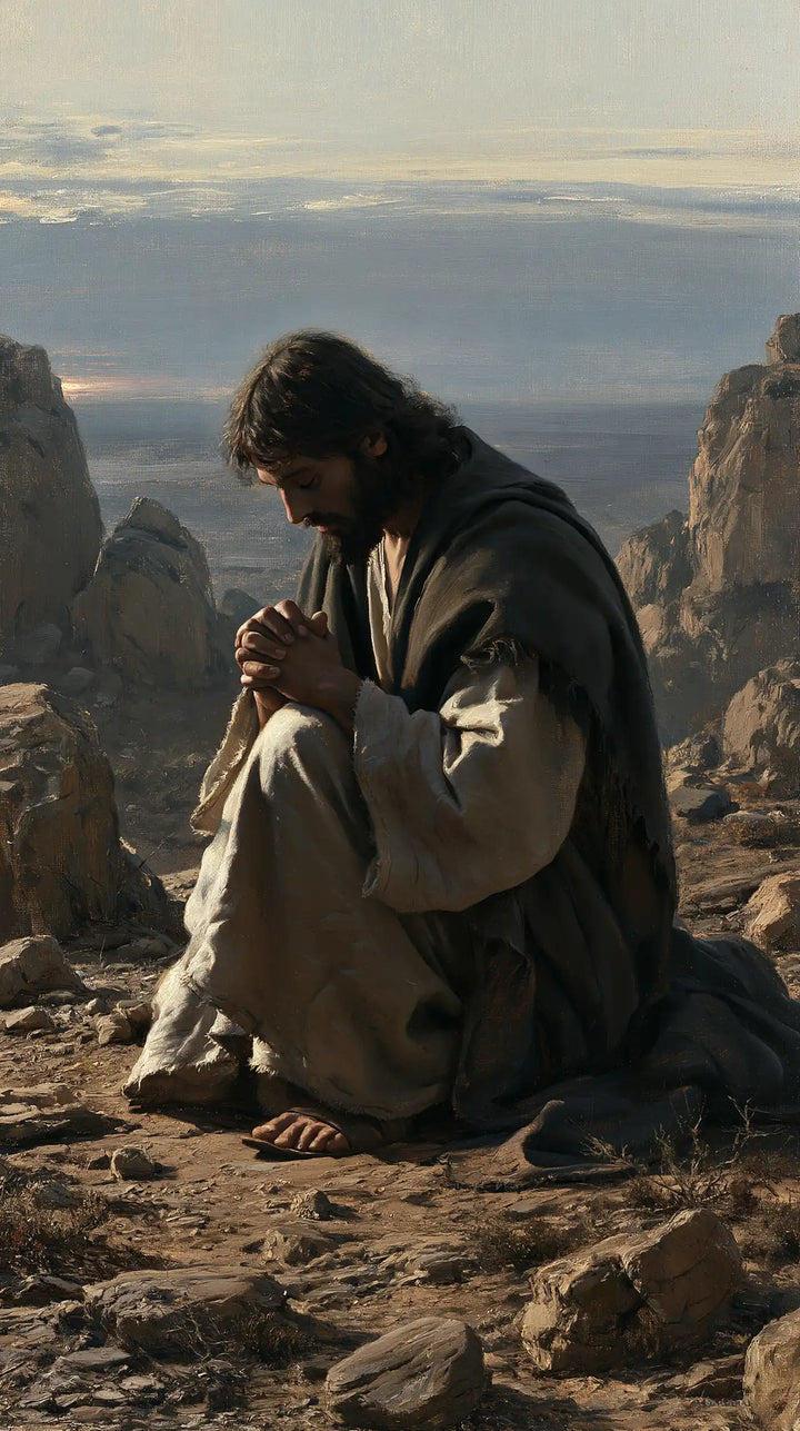Jesus in the Desert - Jesus in Prayer · Portrait n° 12