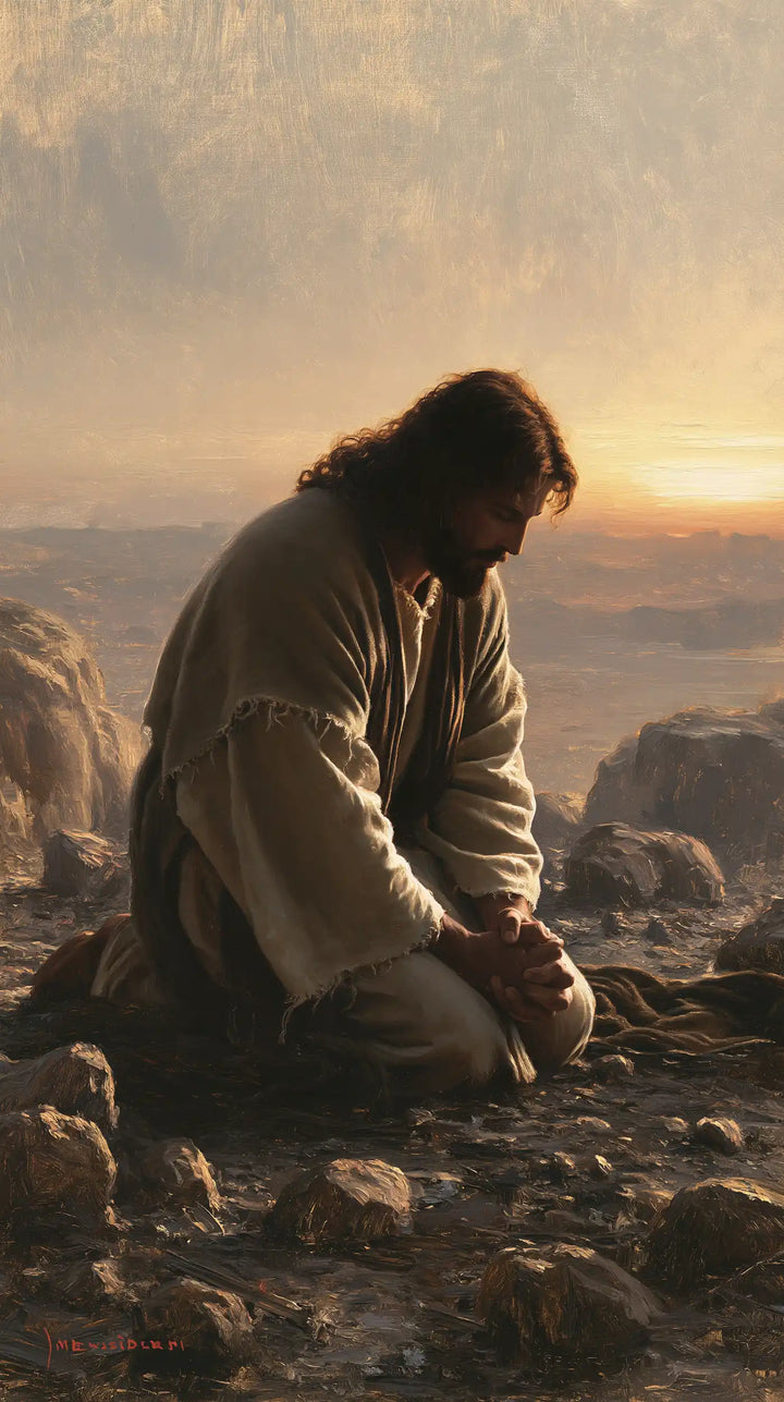 Jesus in the Desert - Jesus in Prayer · Portrait n° 13