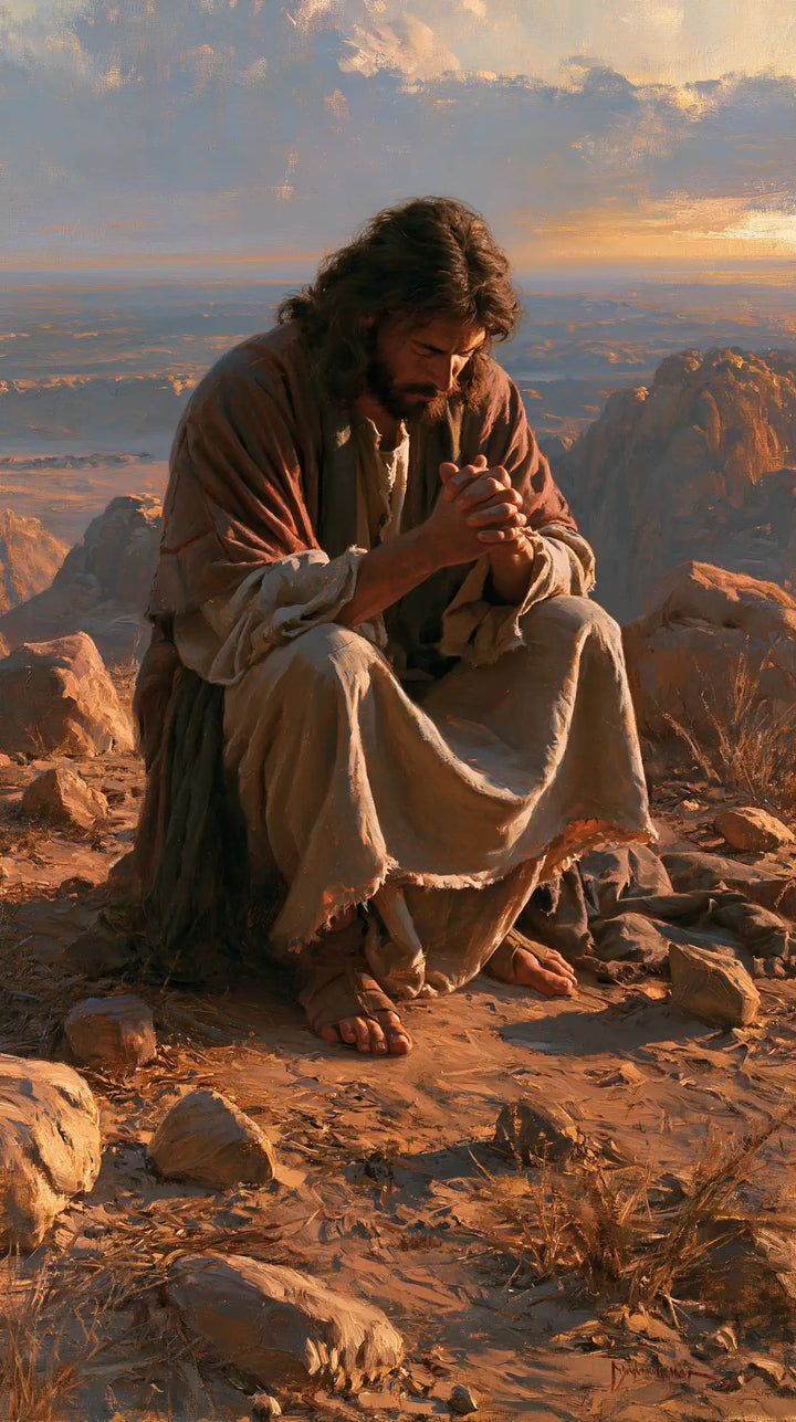 Jesus in the Desert - Jesus in Prayer · Portrait n° 27