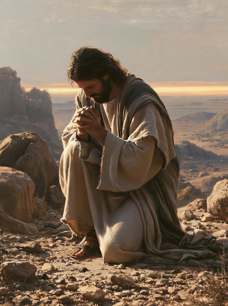 Jesus in the Desert - Jesus in Prayer · Portrait n° 36