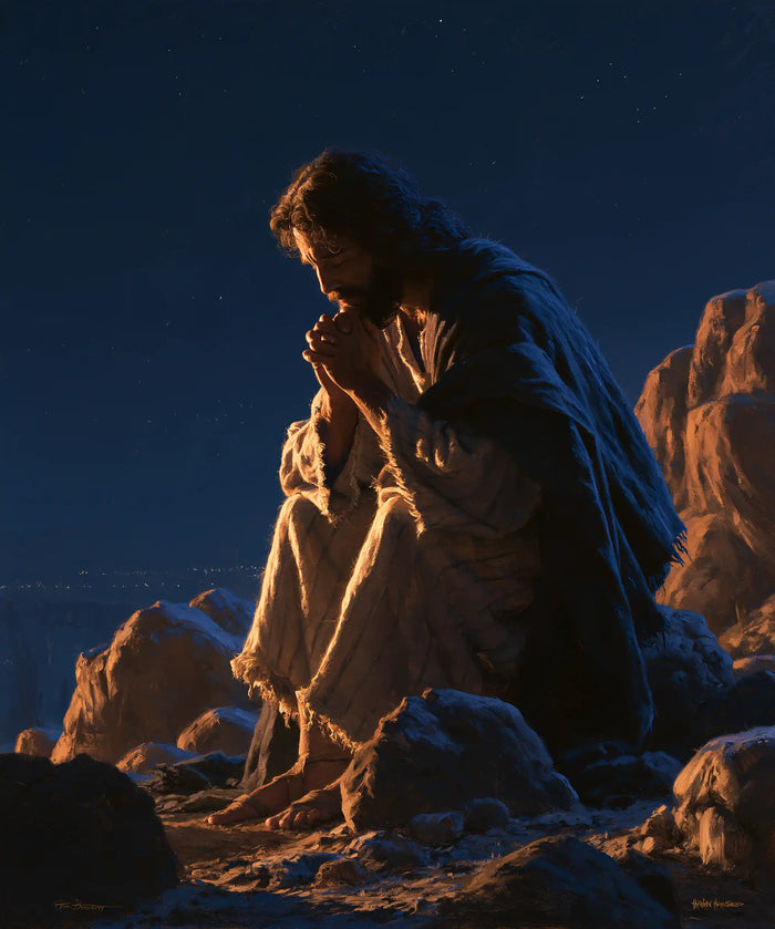 Jesus in the Desert — Prayer beside the Copper Rocks