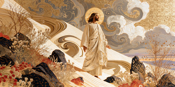 Jesus in the Desert — Walking through Ribbons of Sand