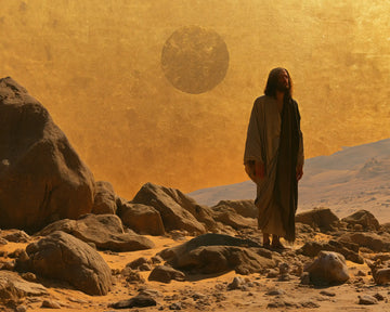 Jesus in the Desert - Sacred Gold · Landscape n° 1