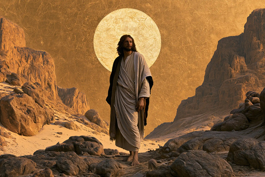 Jesus in the Desert - Sacred Gold · Landscape n° 5
