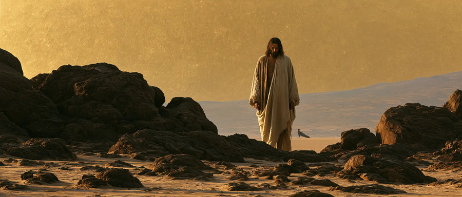 Jesus in the Desert - Sacred Gold · Landscape n° 18