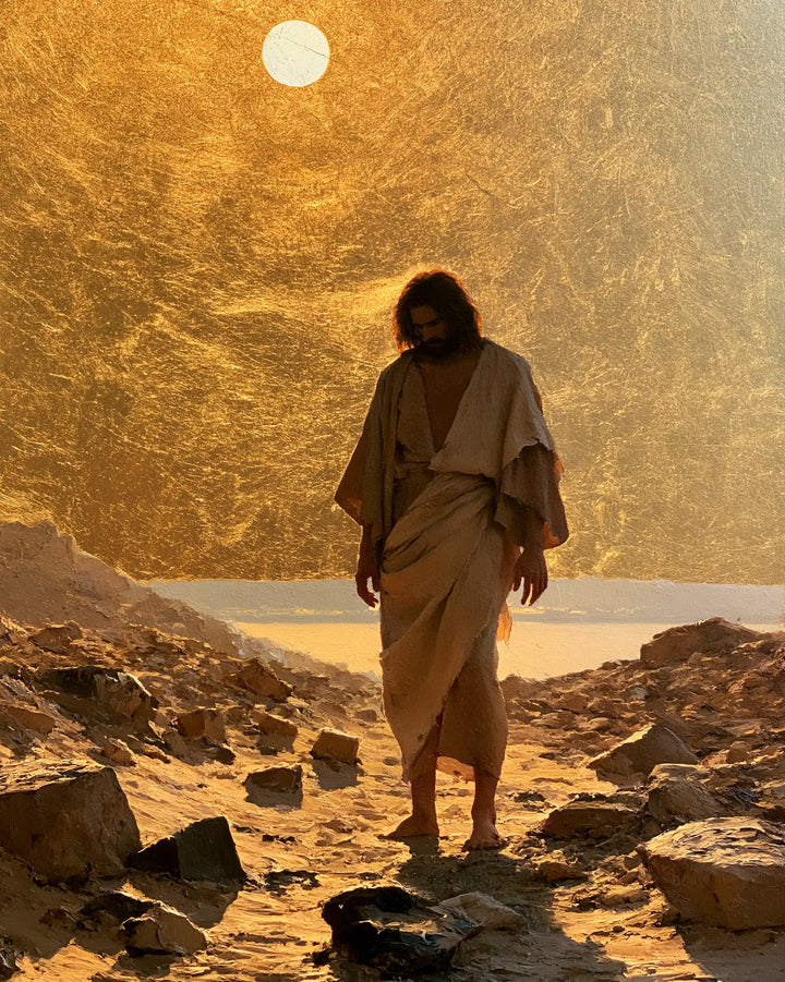 Jesus in the Desert - Sacred Gold · Portrait n° 26