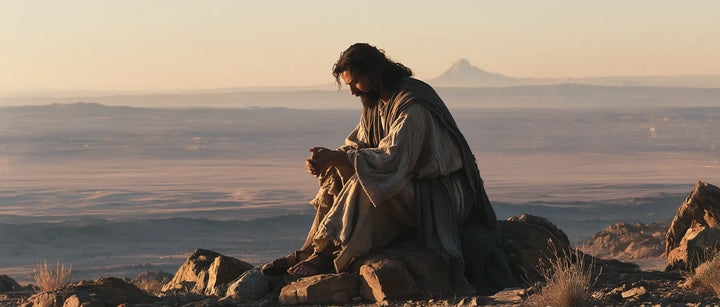 Jesus in the Desert — The Dark Cloak in the Plateau’s Peace