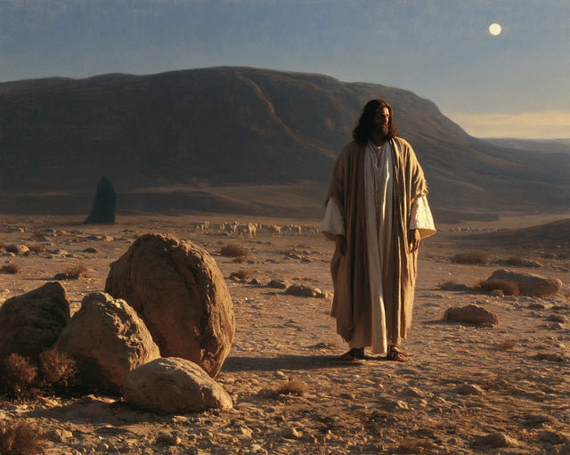 Jesus in the Desert - The Stones of Temptation · Landscape n° 7