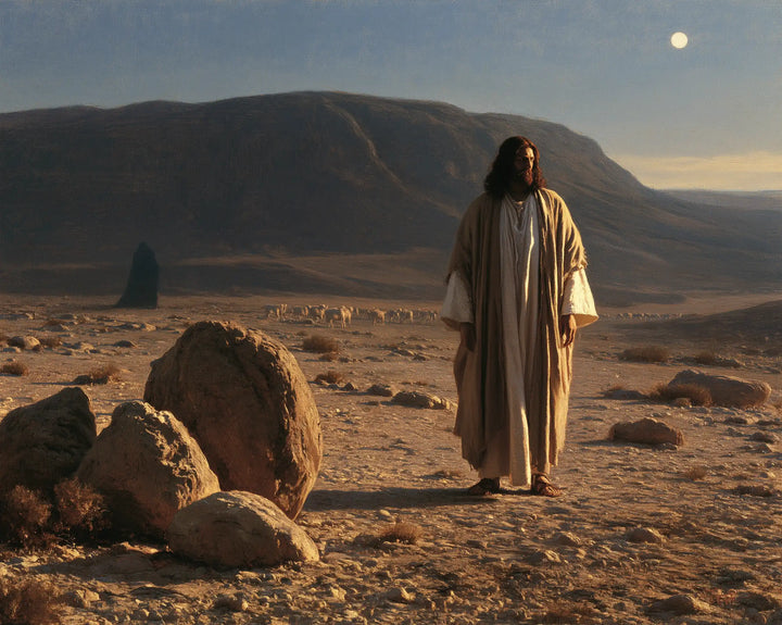 Jesus in the Desert - The Stones of Temptation · Landscape n° 7