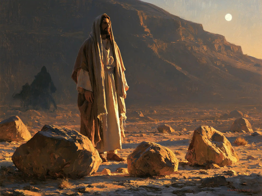Jesus in the Desert - The Stones of Temptation · Landscape n° 10