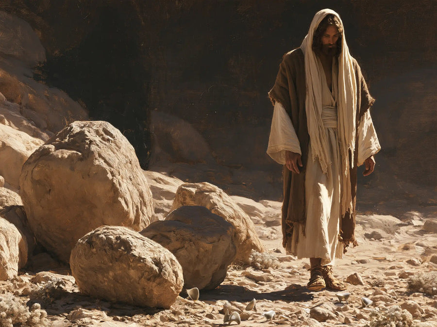 Jesus in the Desert - The Stones of Temptation · Landscape n° 12
