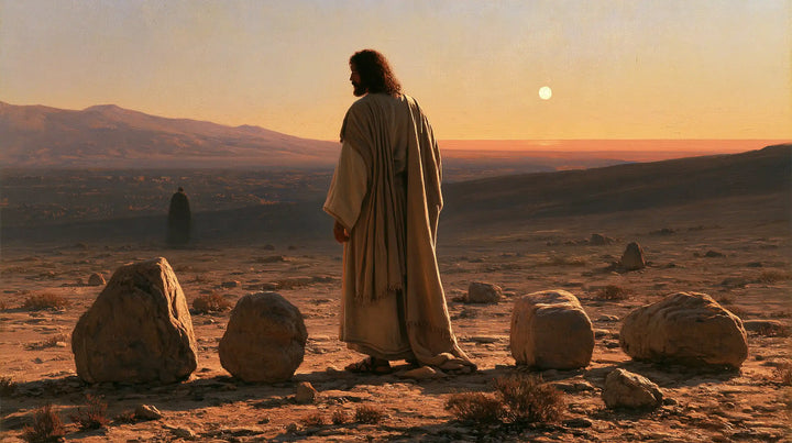 Jesus in the Desert — Silence between the Evening Stones
