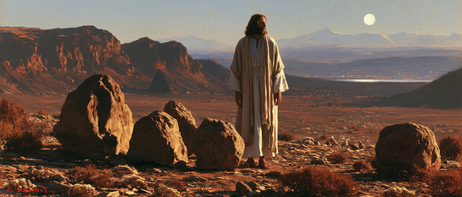 Jesus in the Desert - The Stones of Temptation · Landscape n° 28