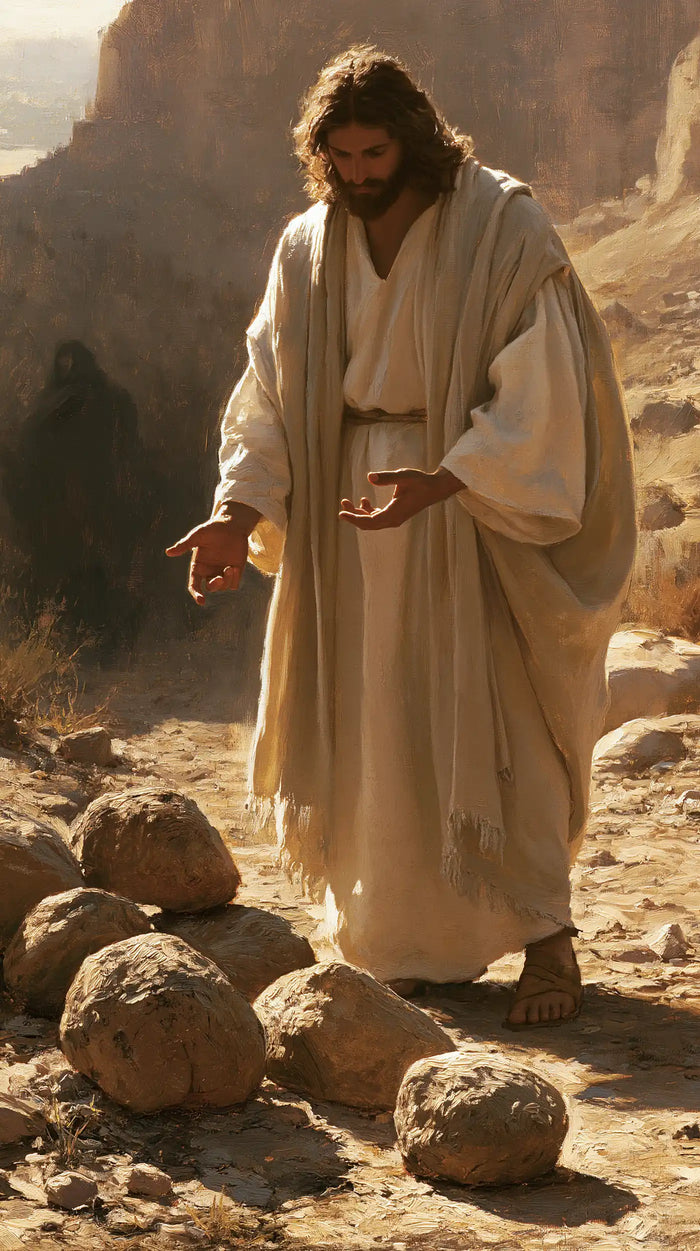 Jesus in the Desert - The Stones of Temptation · Portrait n° 7