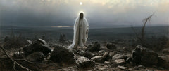 Jesus in the Desert — The White Presence among the Black Stones
