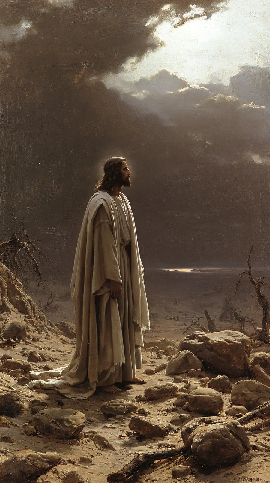 Jesus in the Desert - Symbolist · Portrait n° 7