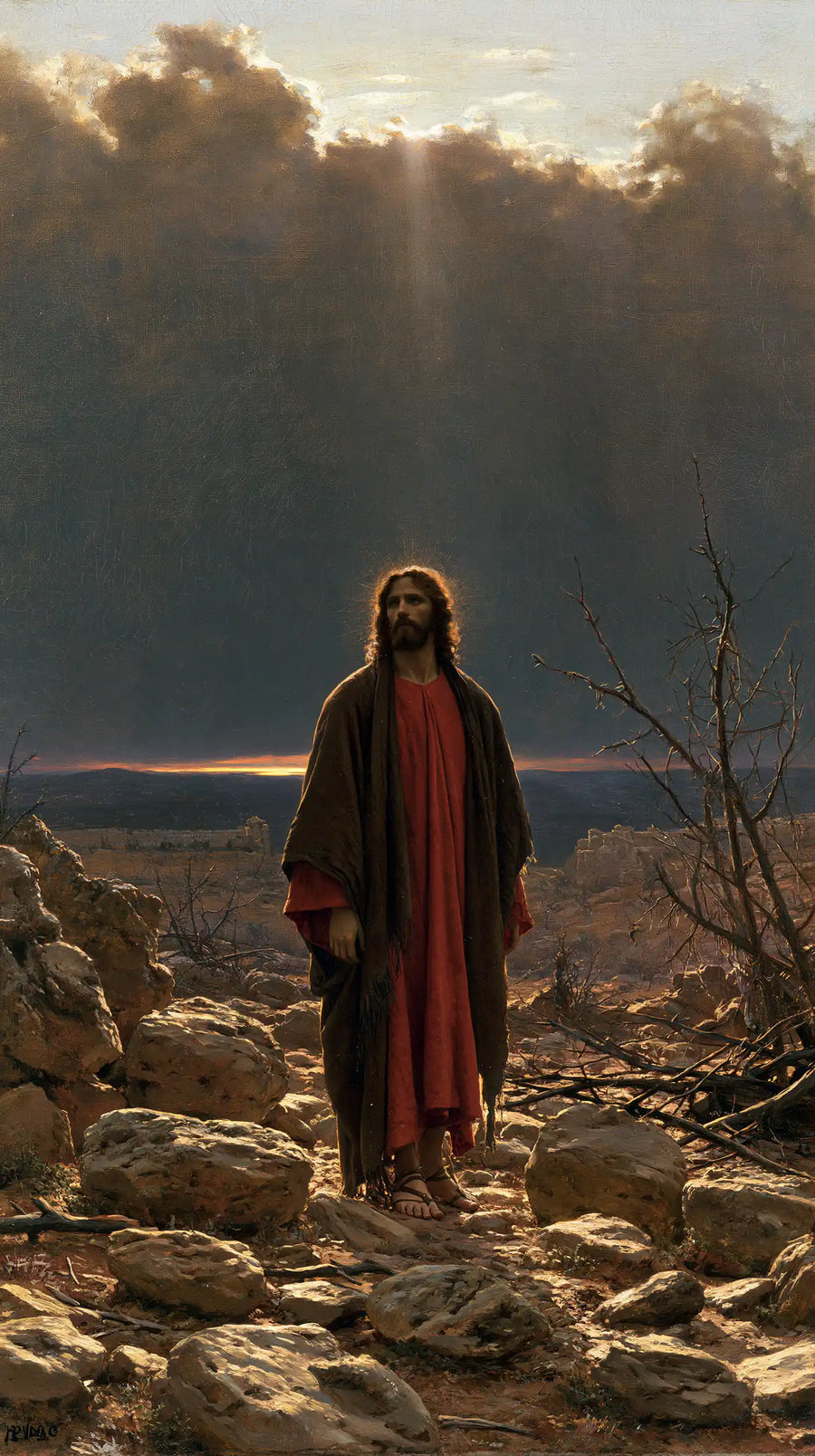 Jesus in the Desert - Symbolist · Portrait n° 8