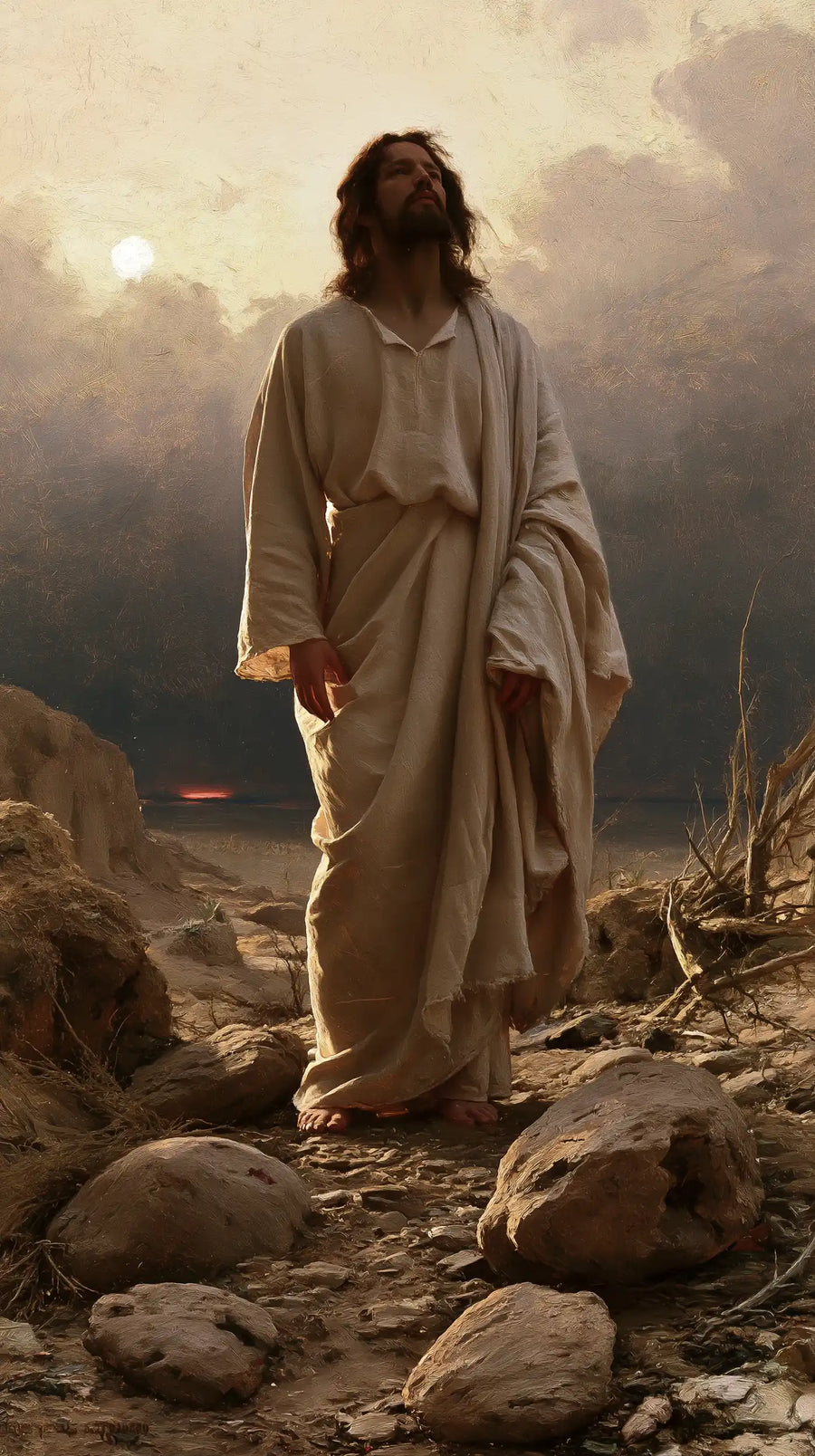 Jesus in the Desert - Symbolist · Portrait n° 13