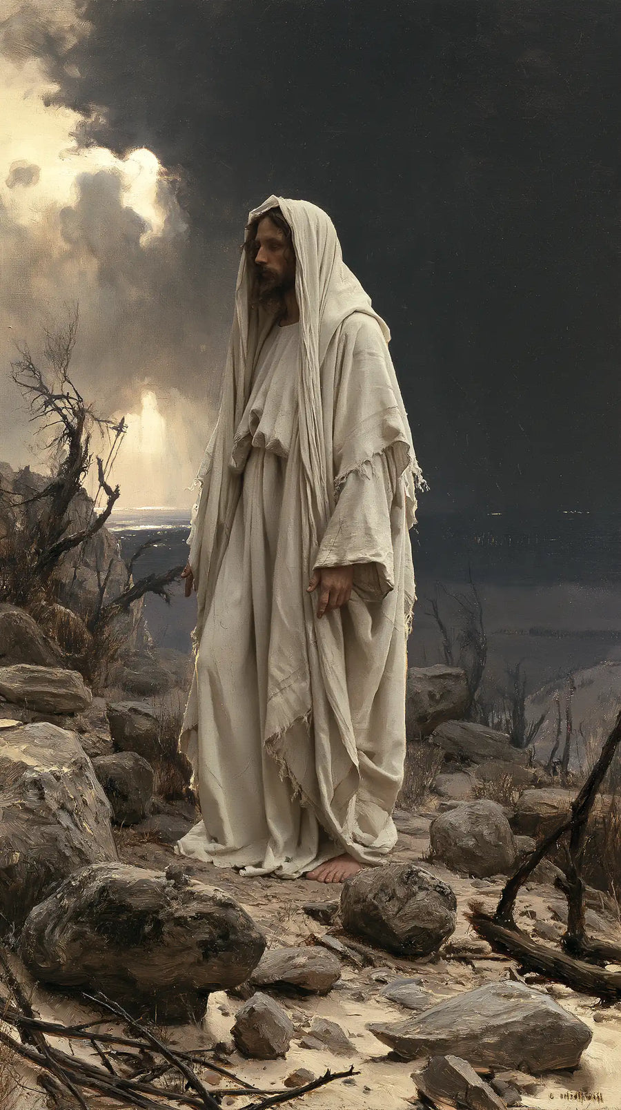 Jesus in the Desert - Symbolist · Portrait n° 20